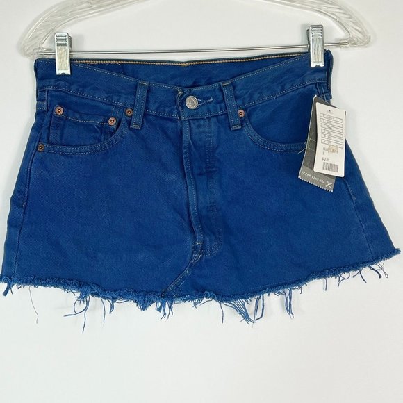 Urban Outfitters Dresses & Skirts - URBAN Outfitters Cobalt Blue Renewal Remade Levi's Denim Skirt Early 2000's Y2K